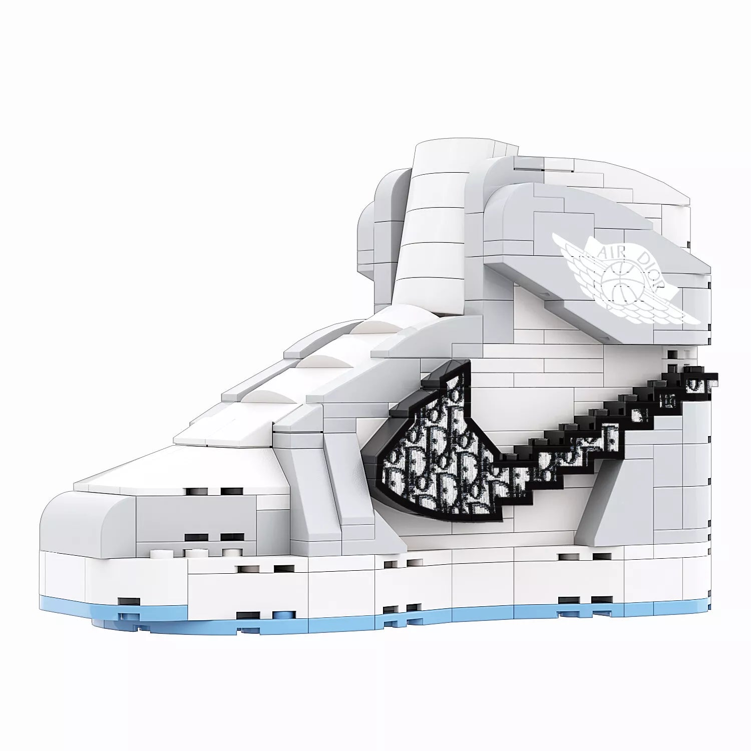 【Air Dior】Air Jordan 1 Bricks/Building Blocks/None Lego But Compatible image 1