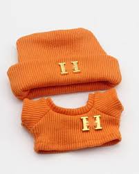 Orange Beanie Popmart Labubu Clothes image 1