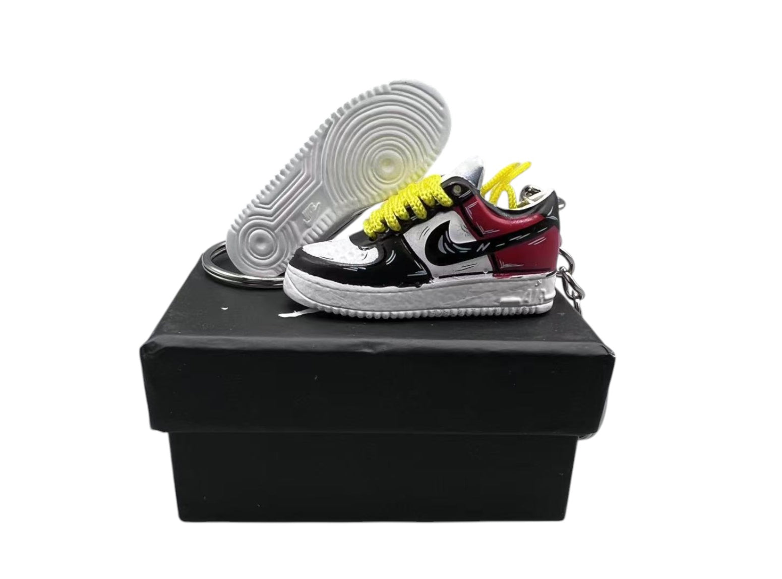 【Cartoon Black Toe】Air Force 1 Shoe Keychain image 0