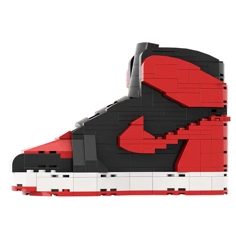 【Bred】Air Jordan 1 Bricks/Building Blocks/None Lego But Compatible image 0