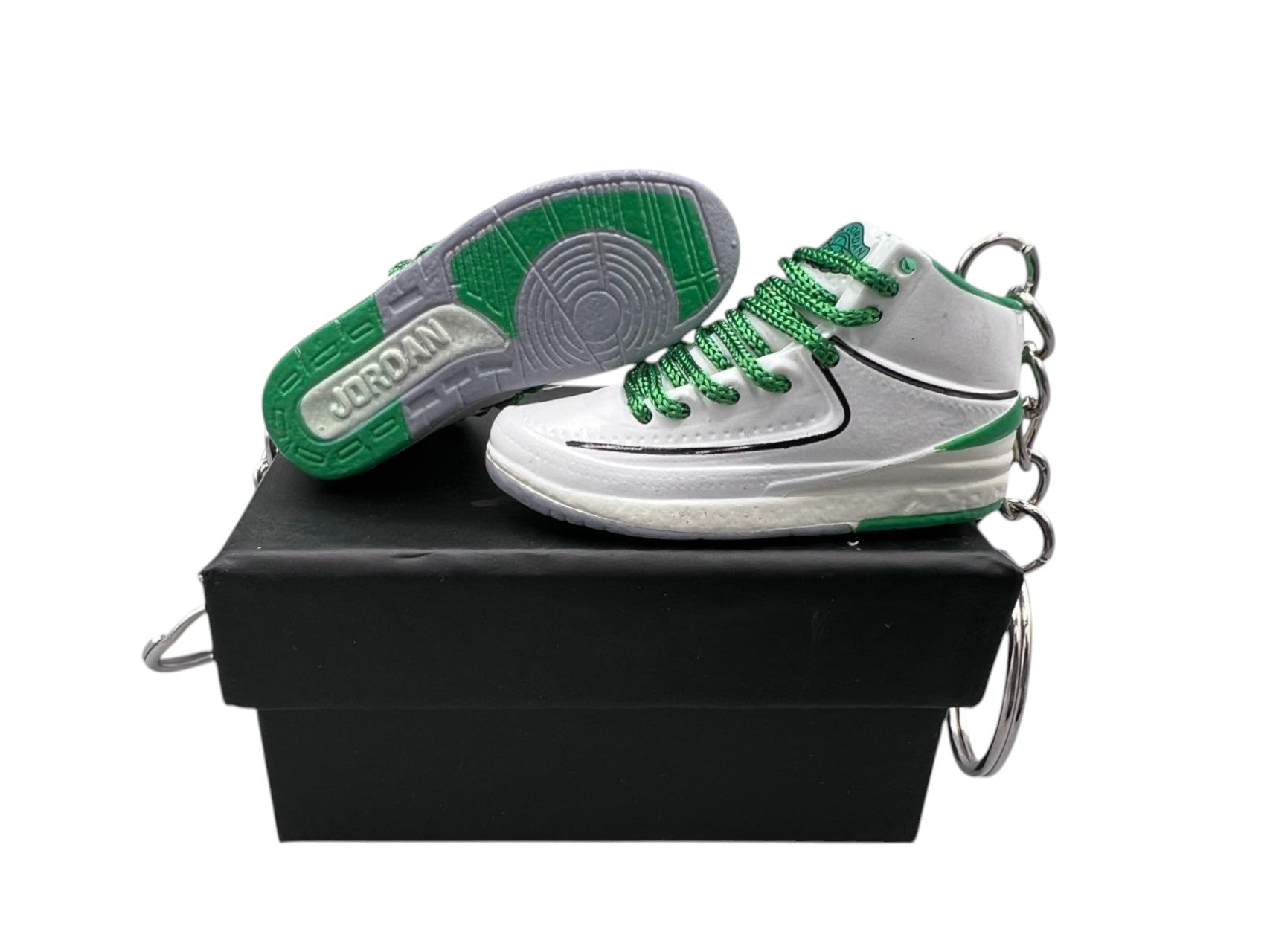 【Lucky Green 】Air Jordan 2 Shoe Keychain image 0