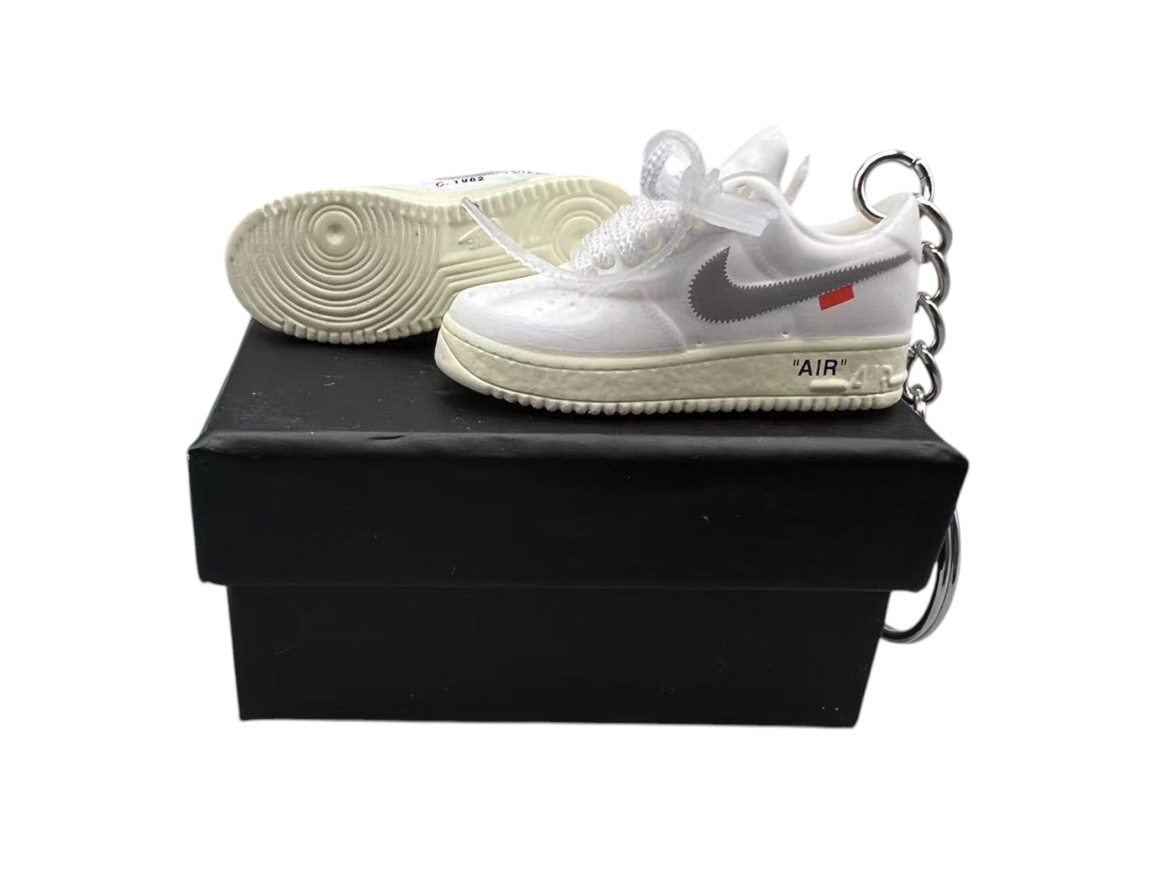 【Off-White White】Air Force 1 Shoe Keychain image 0