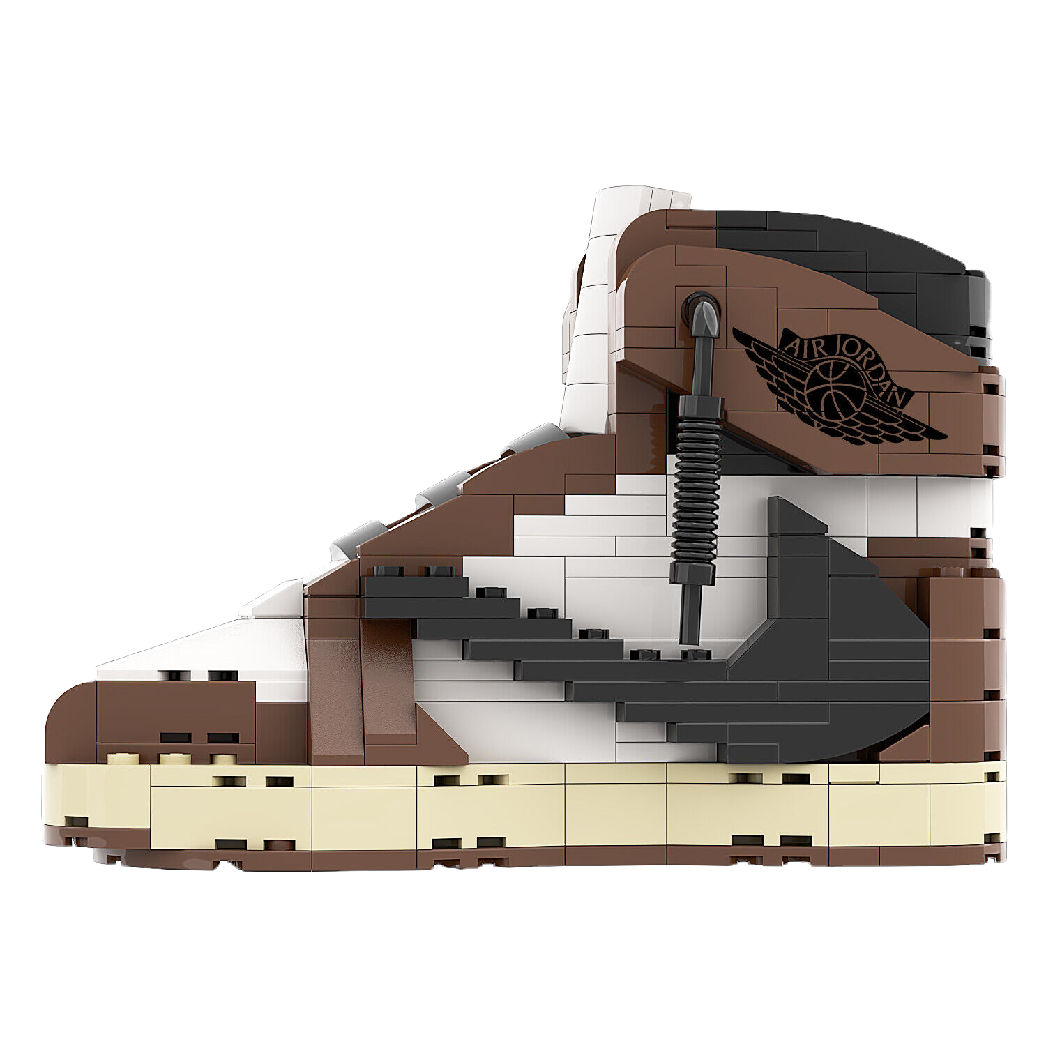 【Travis Scott Mocha High 】AJ1 Bricks/Building Blocks/None Lego But Compatible image 0