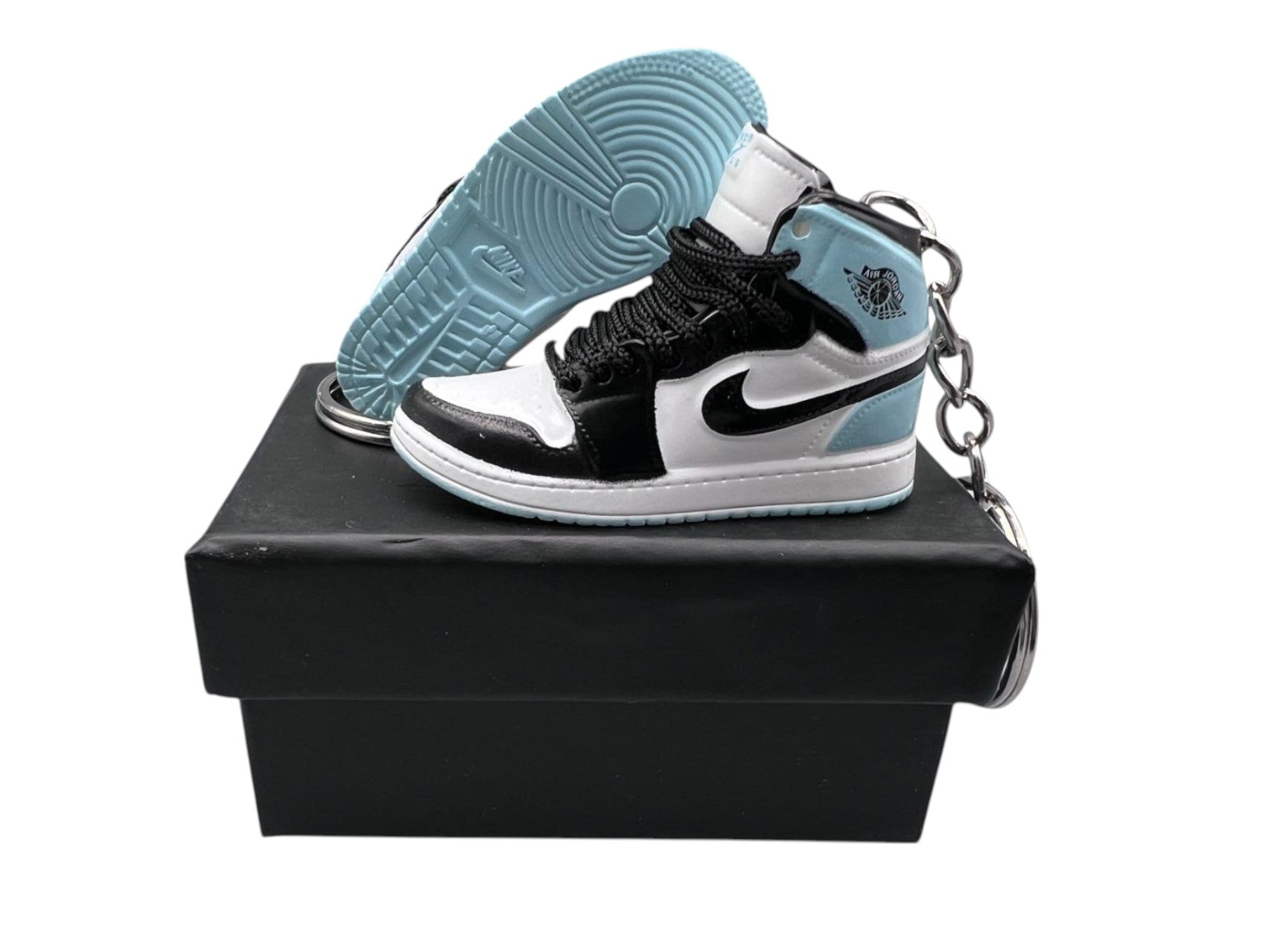 "Igloo" AJ1 3D Mini Sneakers-1/6 Scaled Shoes/ Keychains.