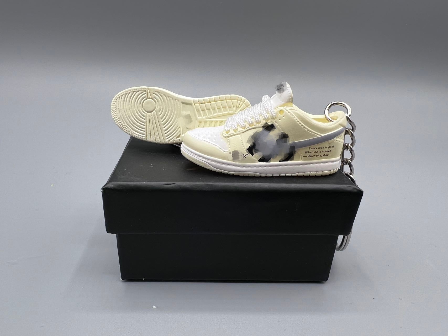 1:6 Scale Mini Sneaker – "White Valentine"