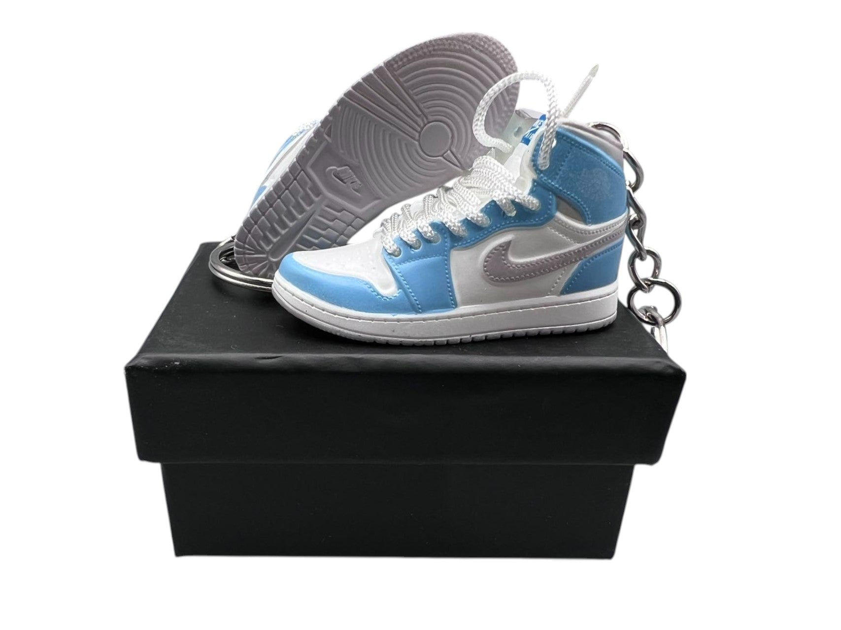 "Hyper Royal" AJ1 3D Mini Sneakers-1/6 Scaled Shoes/ Keychains.