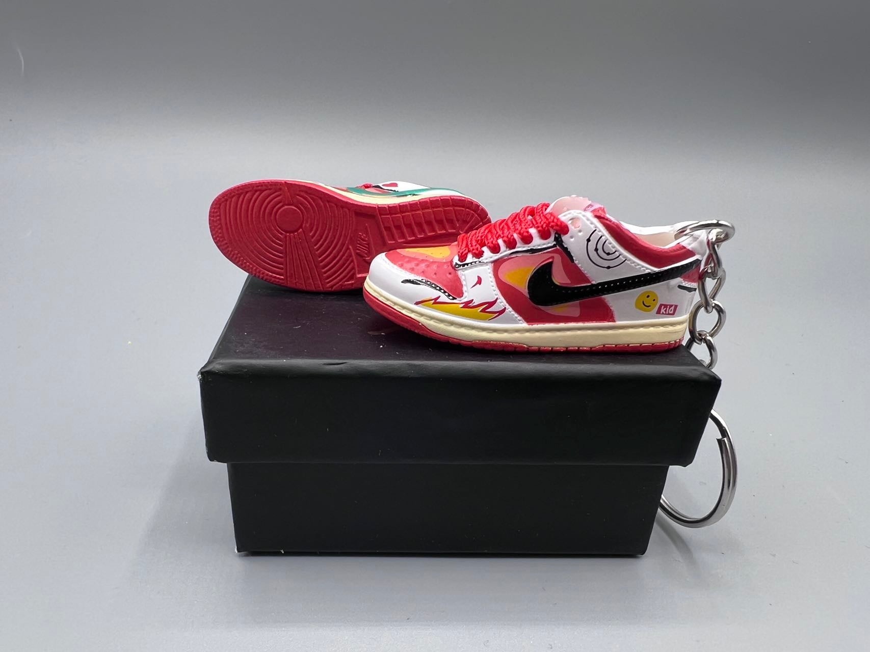 1:6 Scale Mini Sneaker – "Street Graffiti Red"