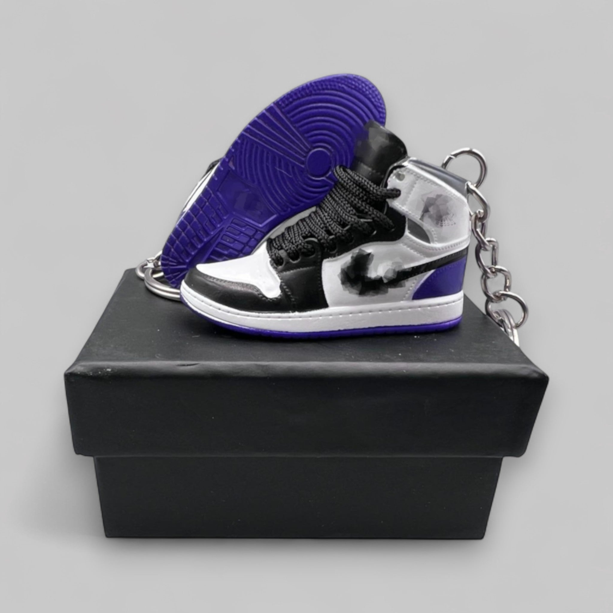 1:6 Scale Mini Sneaker – Doll Wear or Keychain - "Varsity Purple"