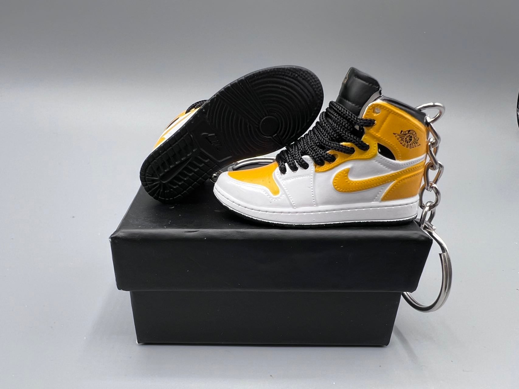 1:6 Scale Mini Sneaker – Doll Wear or Keychain - "University Gold"