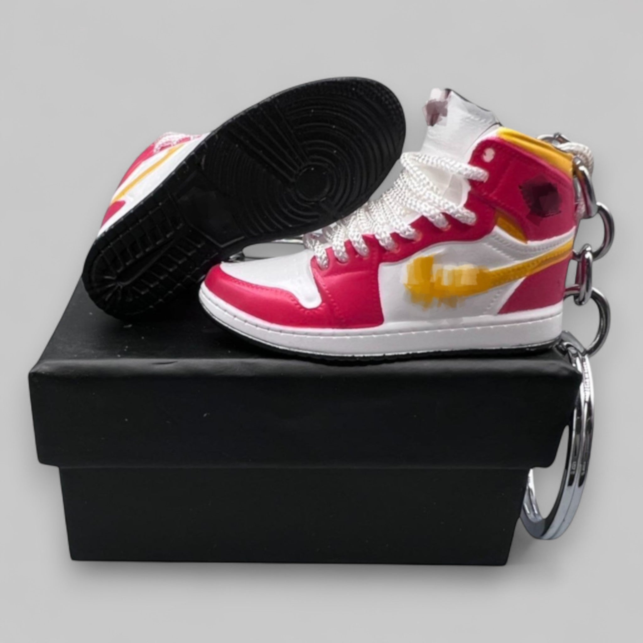 1:6 Scale Mini Sneaker – Doll Wear or Keychain - "Light Fusion Red"