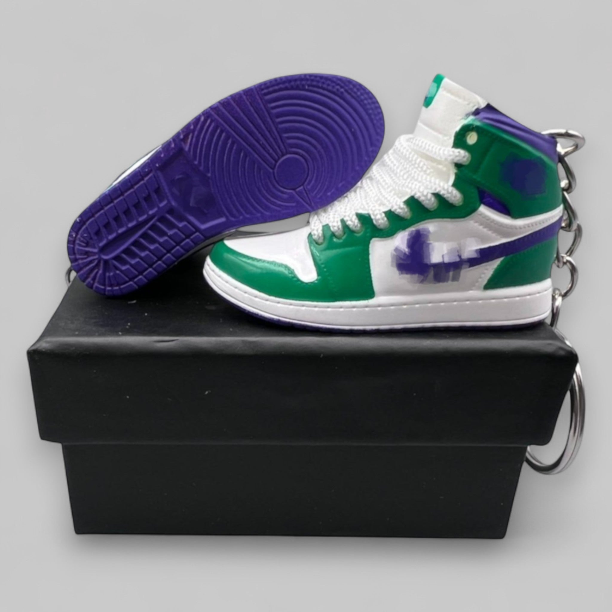 1:6 Scale Mini Sneaker – Doll Wear or Keychain - " Incredible Hulk"