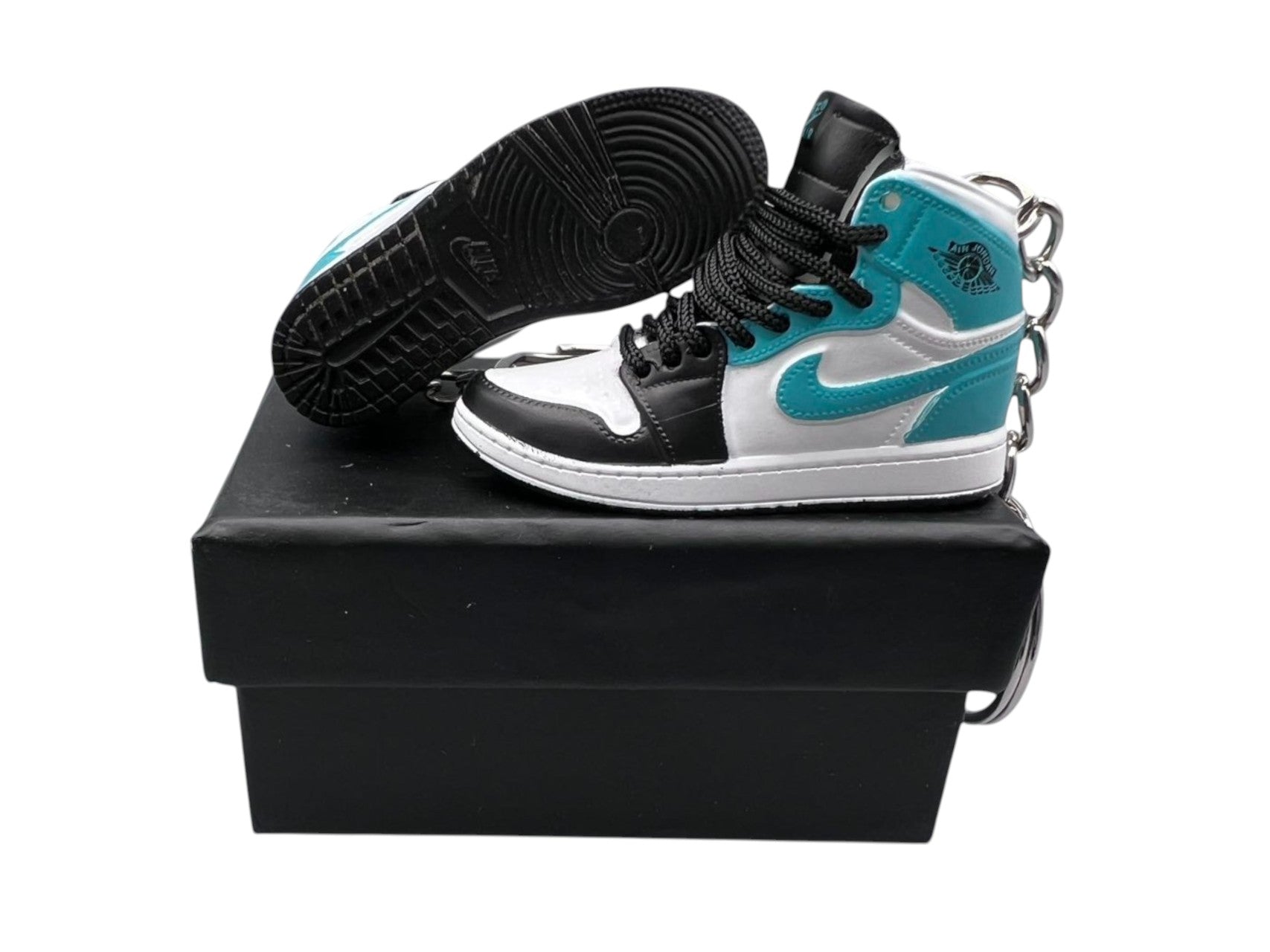 "Tropical Twist Igloo" AJ1 3D Mini Sneakers-1/6 Scaled Shoes/ Keychains.