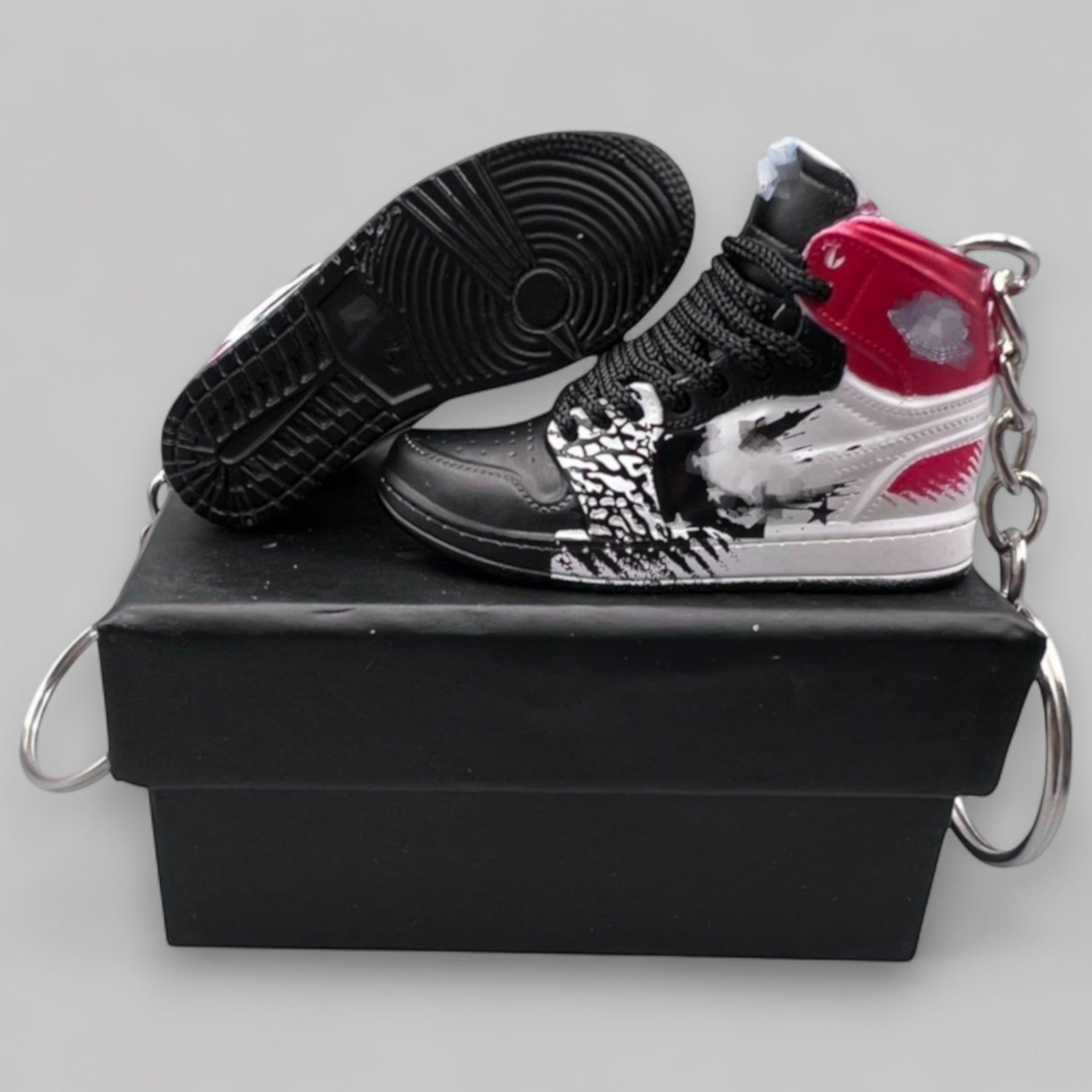 1:6 Scale Mini Sneaker – Doll Wear or Keychain - " Dave Dark Wings for the Future"