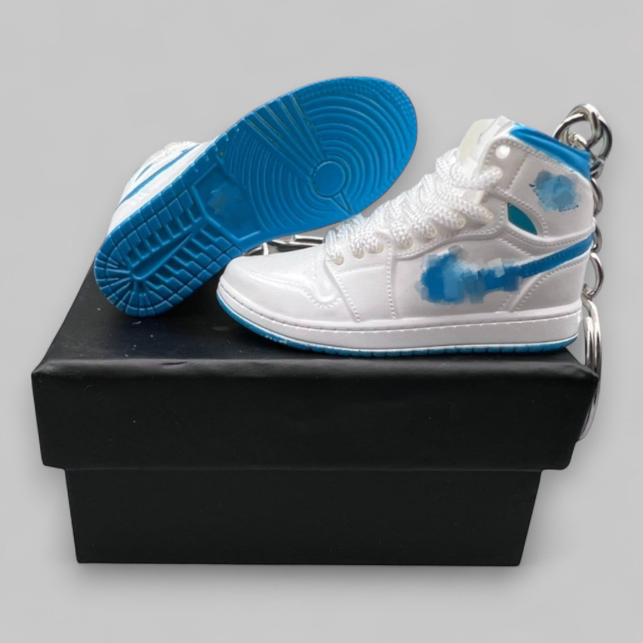 1:6 Scale Mini Sneaker – Doll Wear or Keychain - "Industrial Blue"