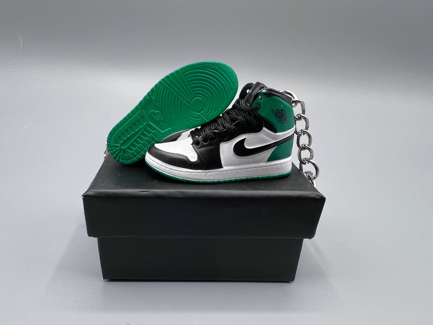 1:6 Scale Mini Sneaker – Doll Wear or Keychain - "Boston Celtics"