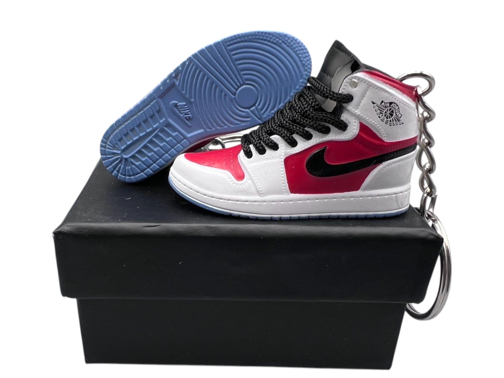 "Carmine" AJ1 3D Mini Sneakers-1/6 Scaled Shoes/ Keychains.