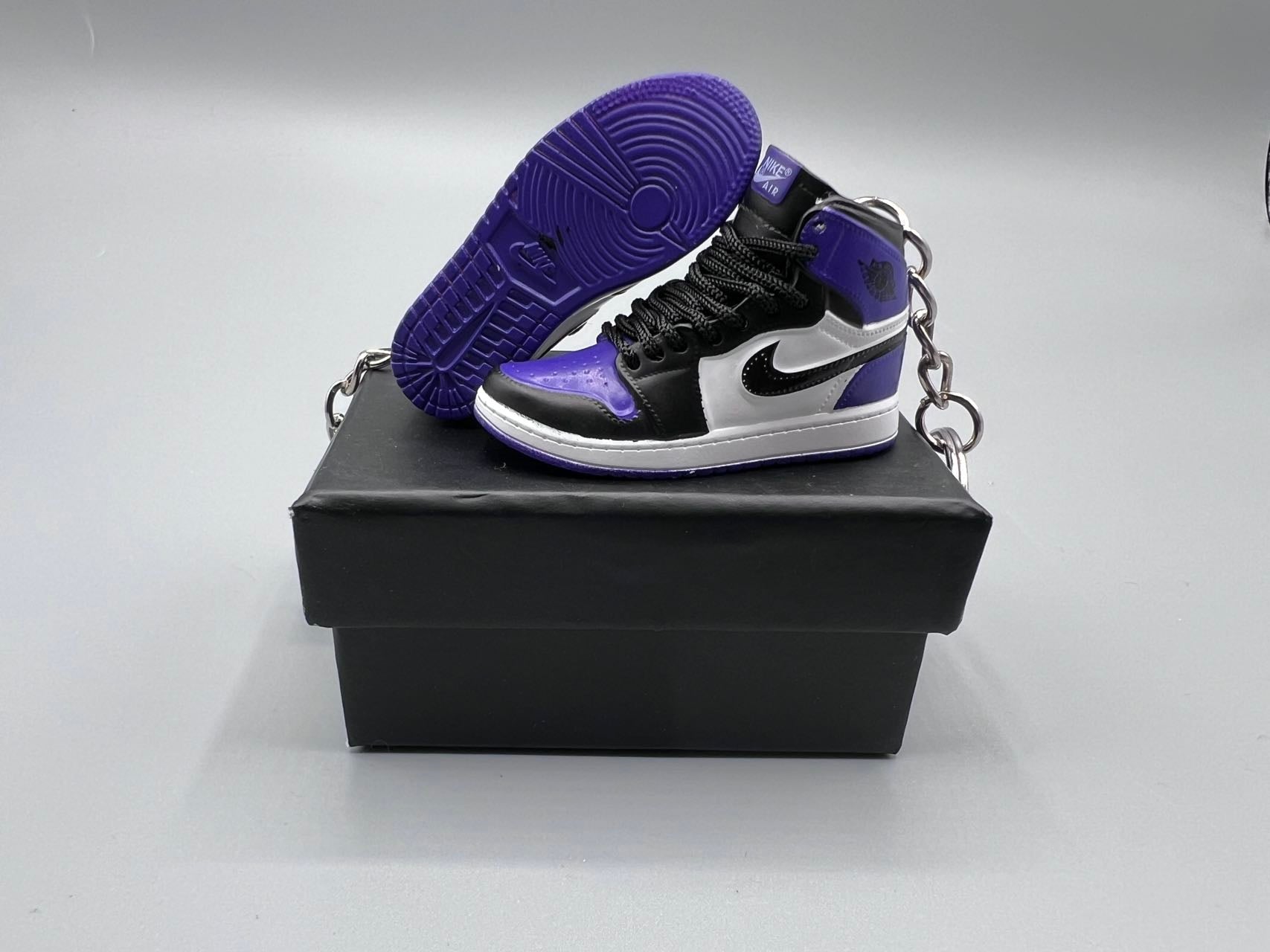 1:6 Scale Mini Sneaker – Doll Wear or Keychain - "Court Purple"