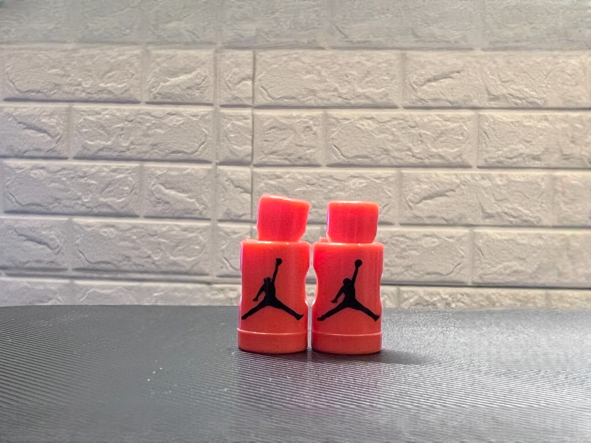 Replacement Jordan Lace Locks (Coral Flat/Black)