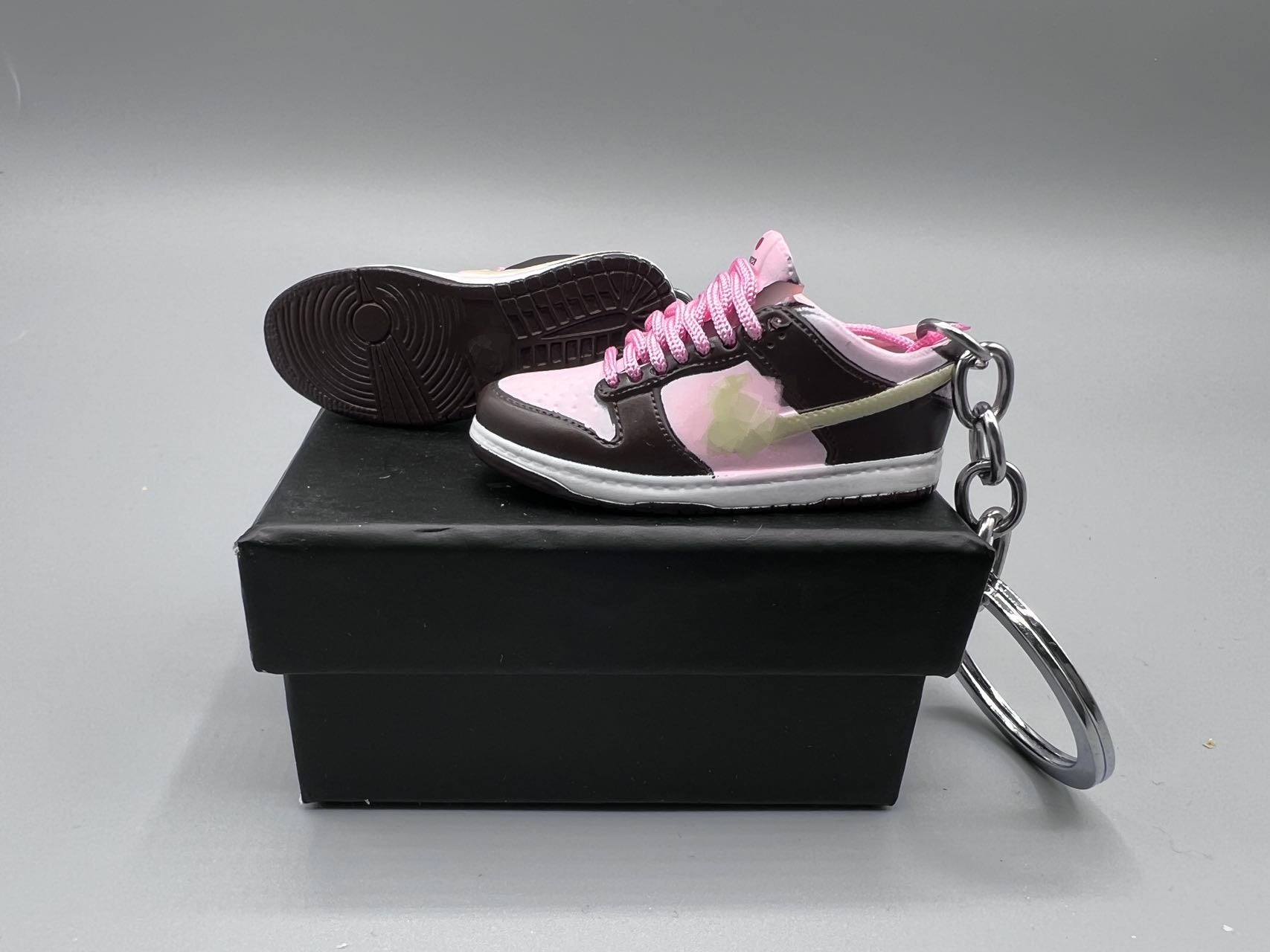 1:6 Scale Mini Sneaker – “Brown/Cherry Pink"