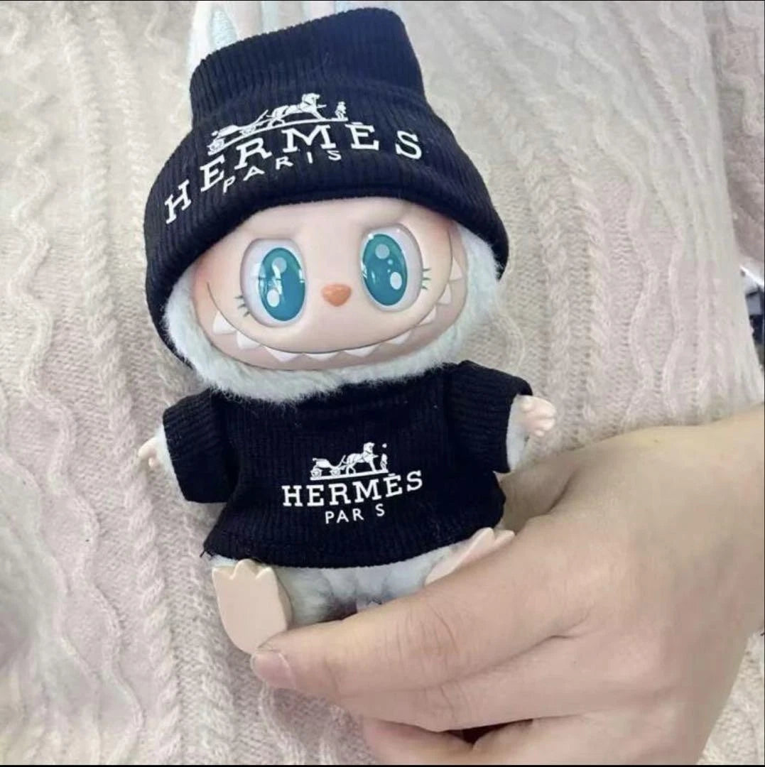 Hermes Beanie Popmart Labubu Clothes