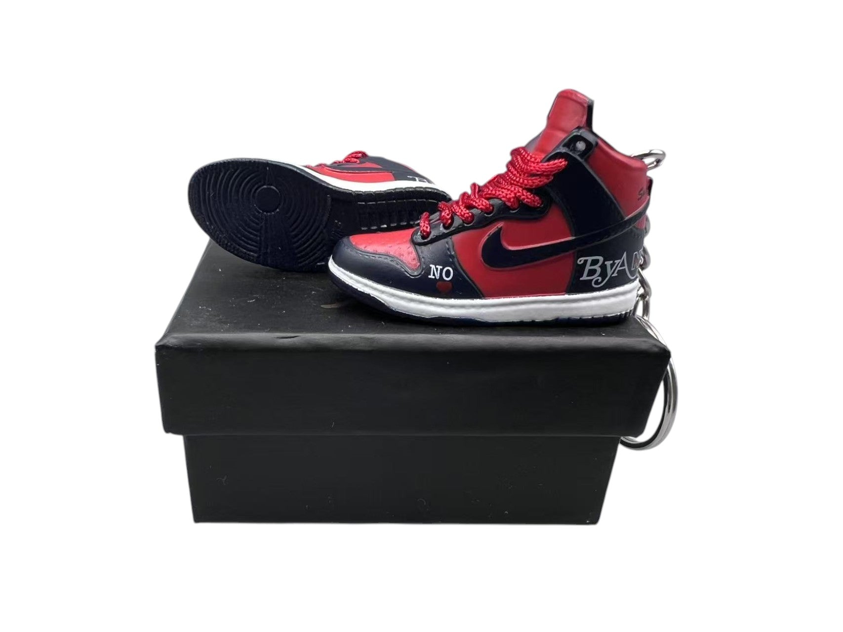 【Supreme By Any Means Navy】SB Dunk High Sneaker Keychain image 0