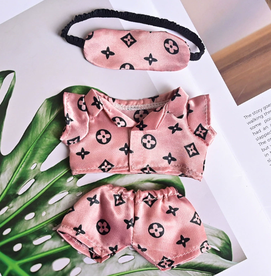 Soft Pink Sleepwear Pajama Sets For Labubu