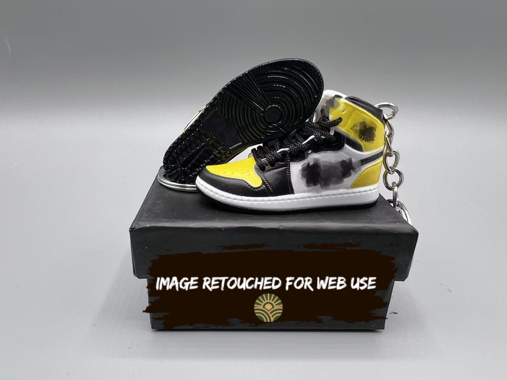 1:6 Scale Mini Sneaker – "Yellow Toe/Black"