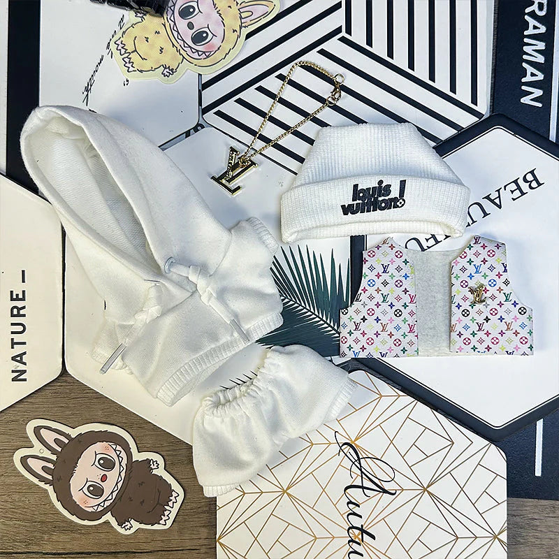 Clothes With Necklace Set For Labubu