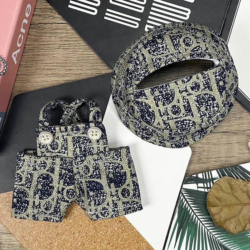 Monogram Green/ Gray Outfit for Labubu