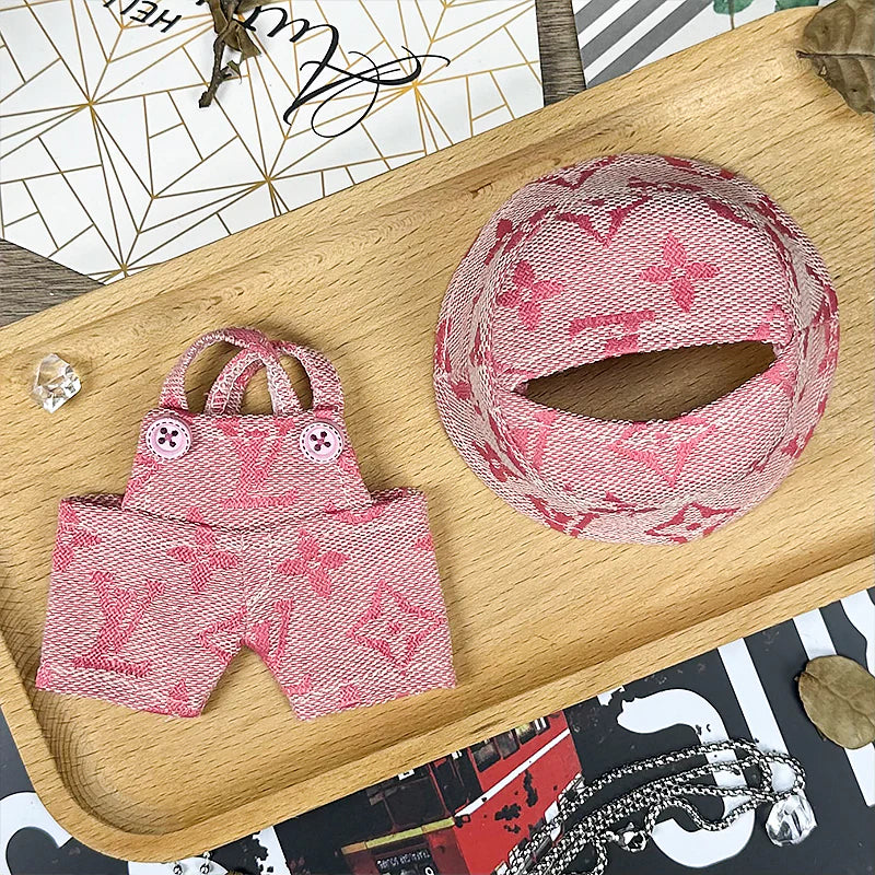Pink Overall Outfit for Labubu