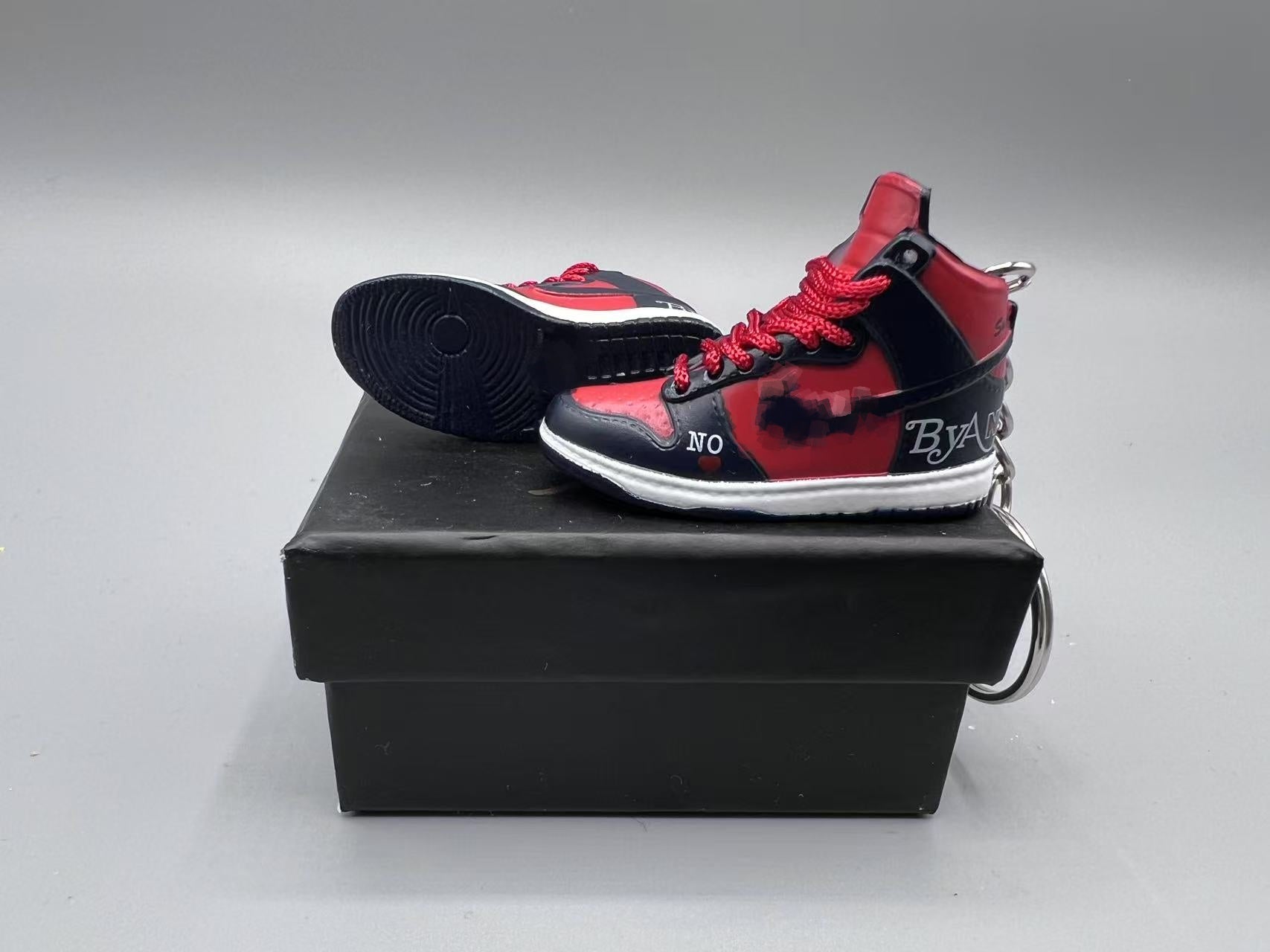 1:6 Scale Mini Sneaker – Doll Wear or Keychain – "Street Script Navy Edition"
