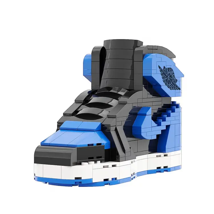 "Black Royal" Inspired Air Jordan 1 Bricks / Building Blocks Set