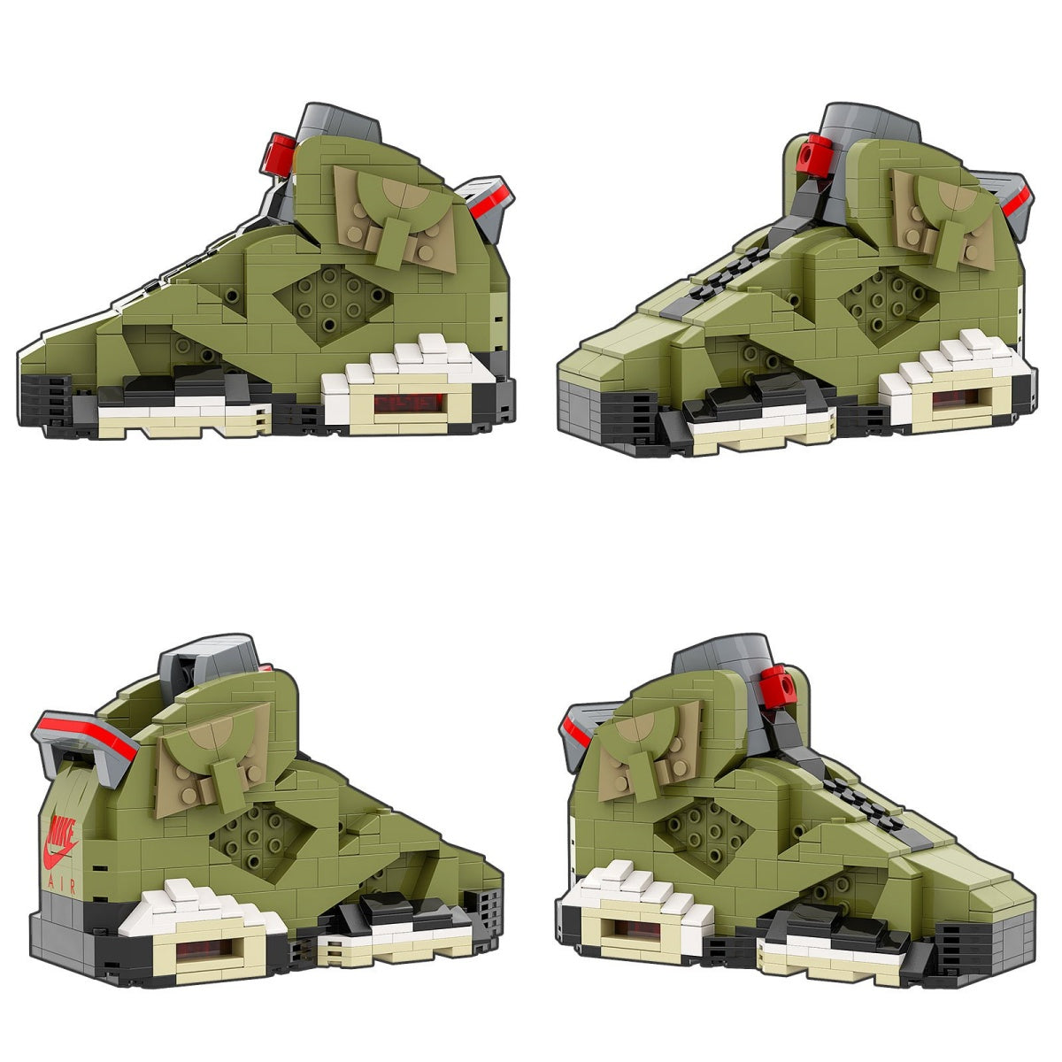 Artist Edition: AJ6 TS Olive Green Sneaker Bricks