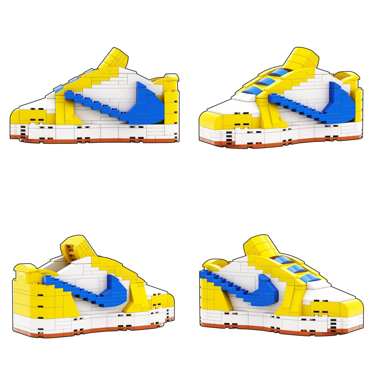 Artist Edition: AJ1 Low Canary Yellow Sneaker Bricks