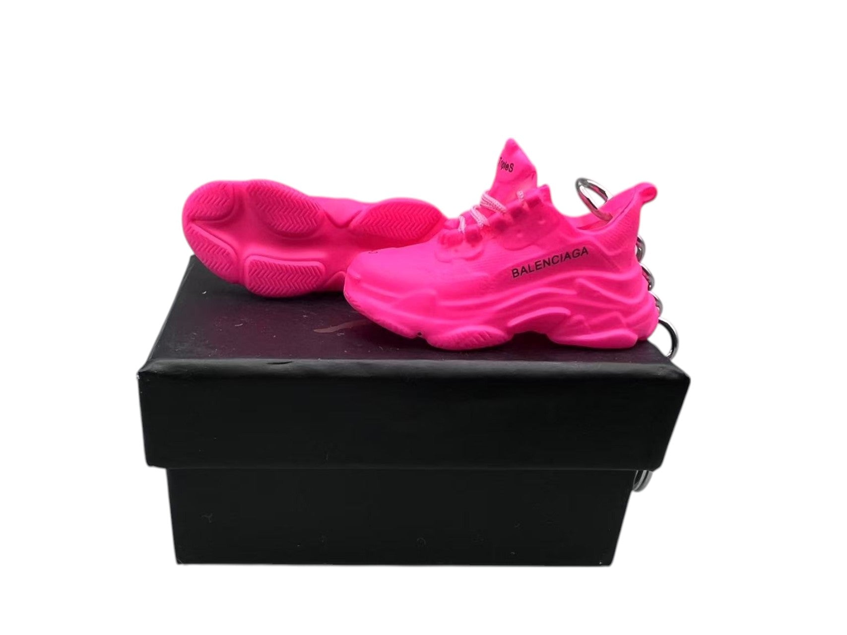【Pink】Balen.ciaga Inspired Keycyhain image 0