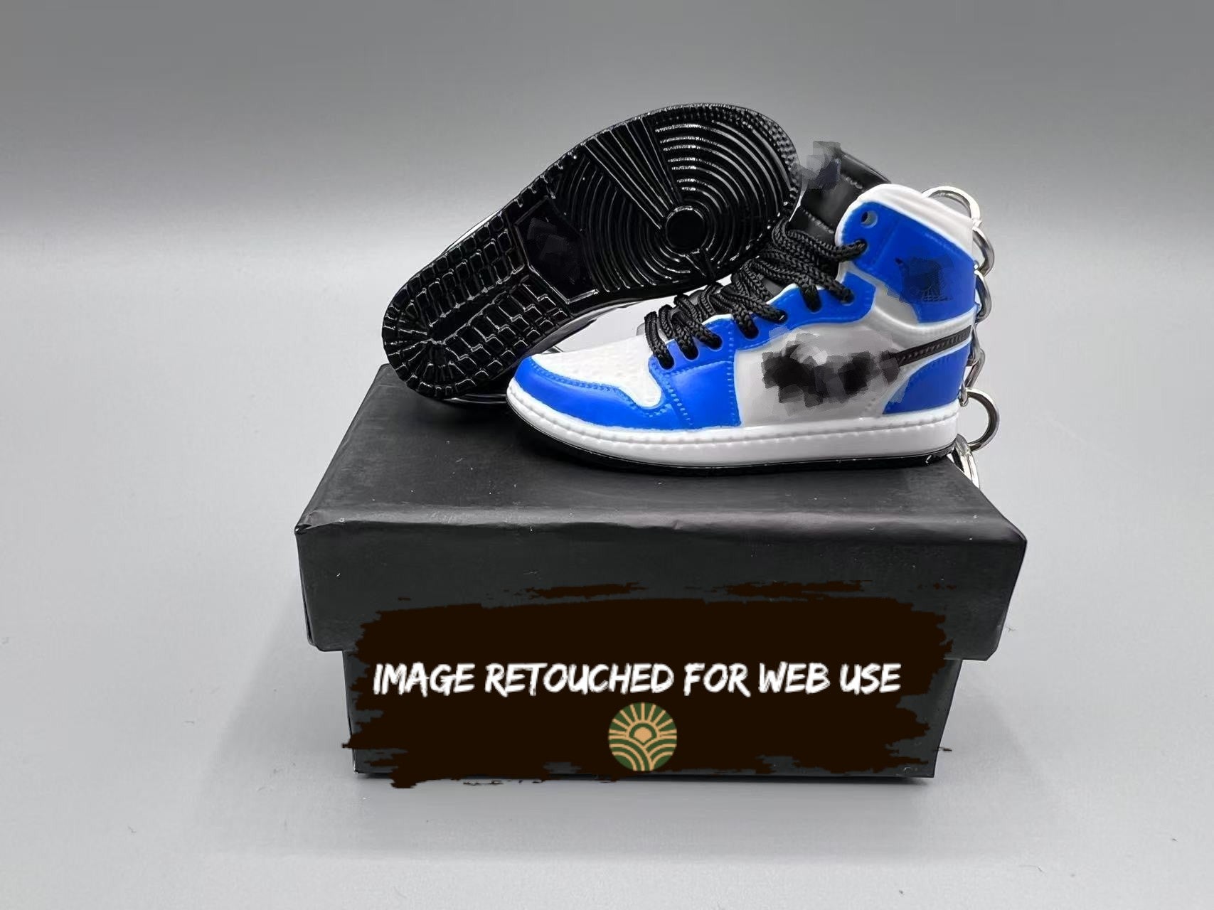 1:6 Scale Mini Sneaker – "Royal Blue/Black Lace"