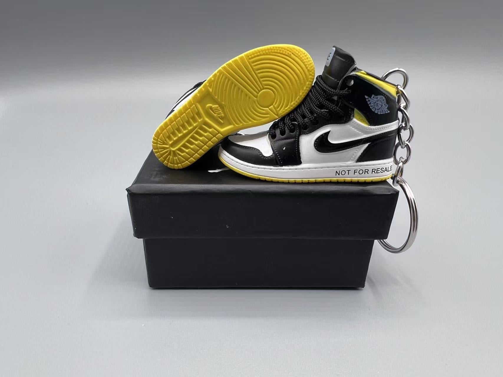 1:6 Scale Mini Sneaker – Doll Wear or Keychain - "Not for Resale Varsity Maize"