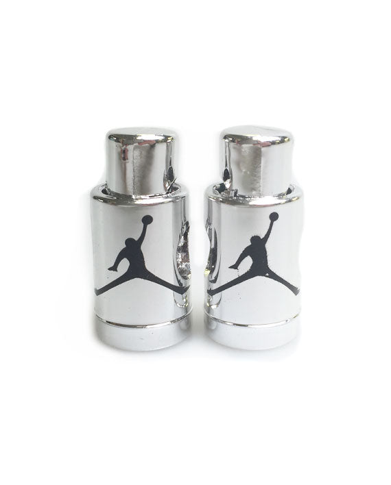 Replacement Jordan Lace Locks (Silver/Black)