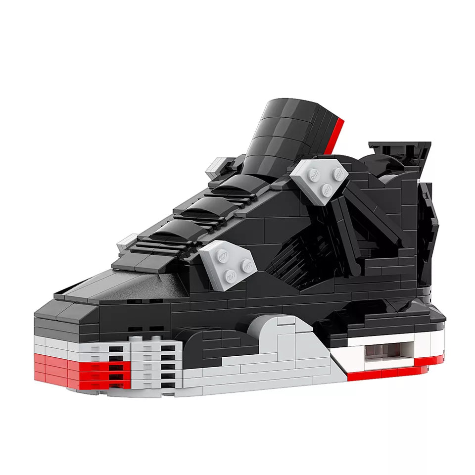【Bred】Air Jordan 4 Bricks/Building Blocks/None Lego But Compatible image 1