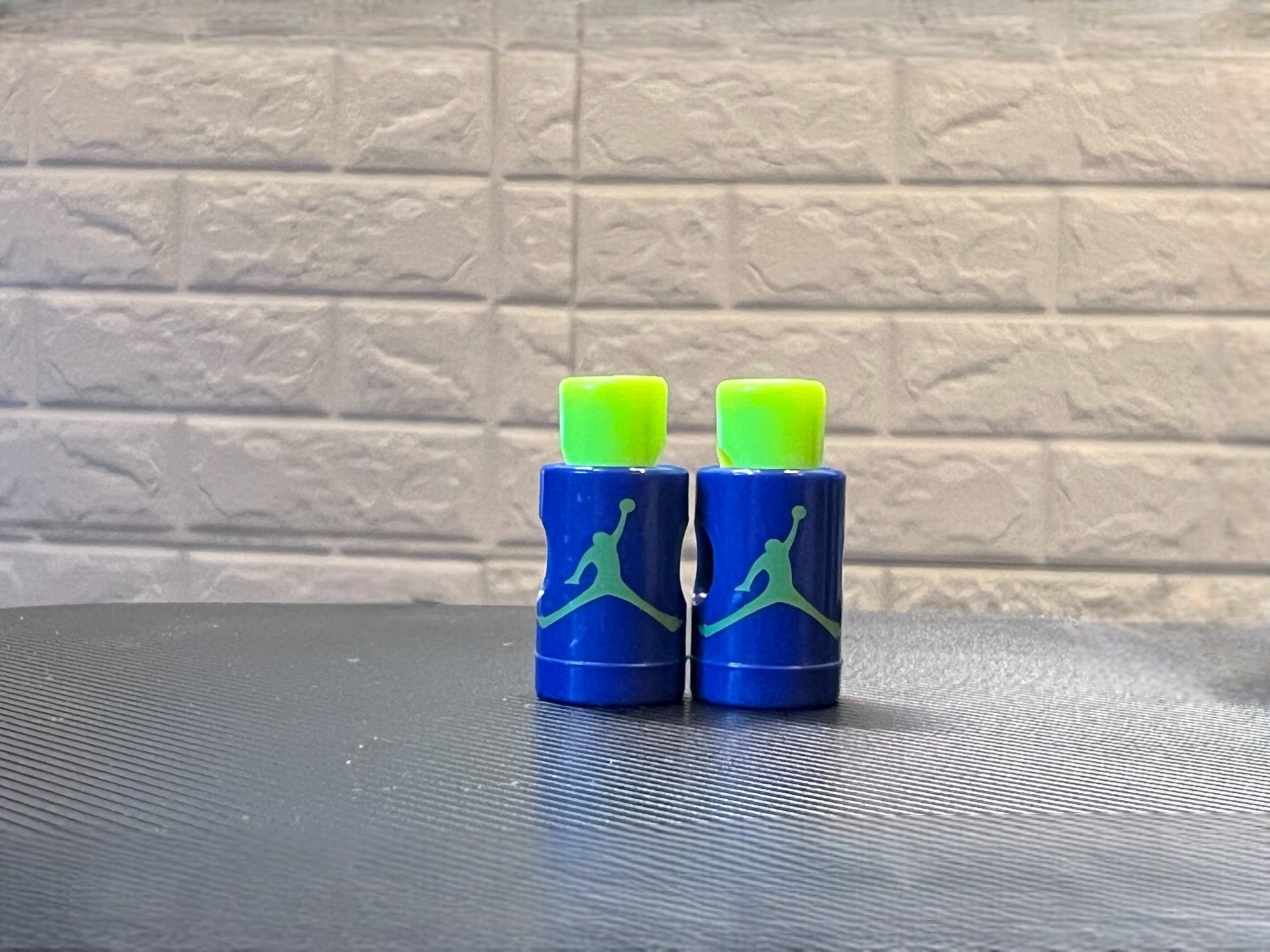 Replacement Jordan Lace Locks (Navy/Neon Green)