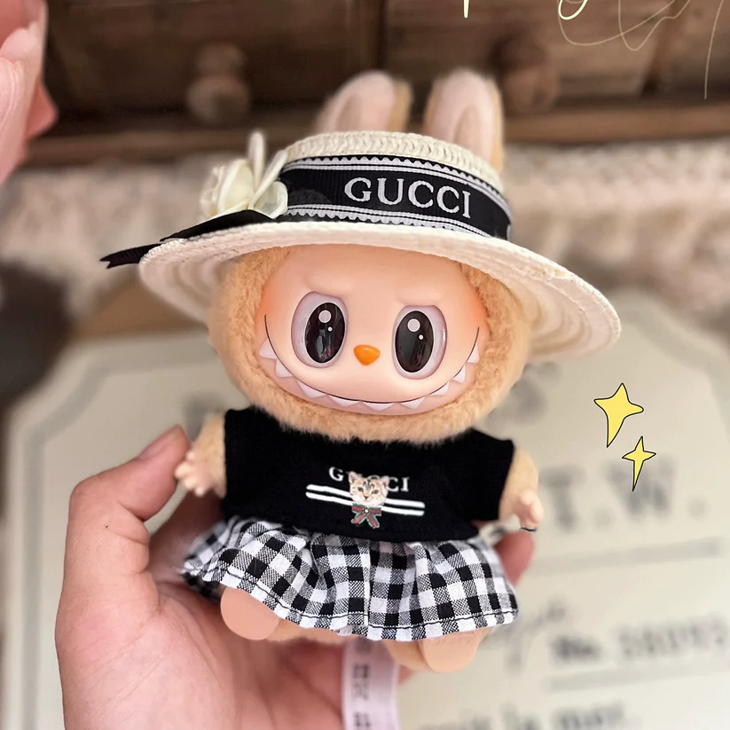 Clothes + Hat Set For Popmart Labubu image 1