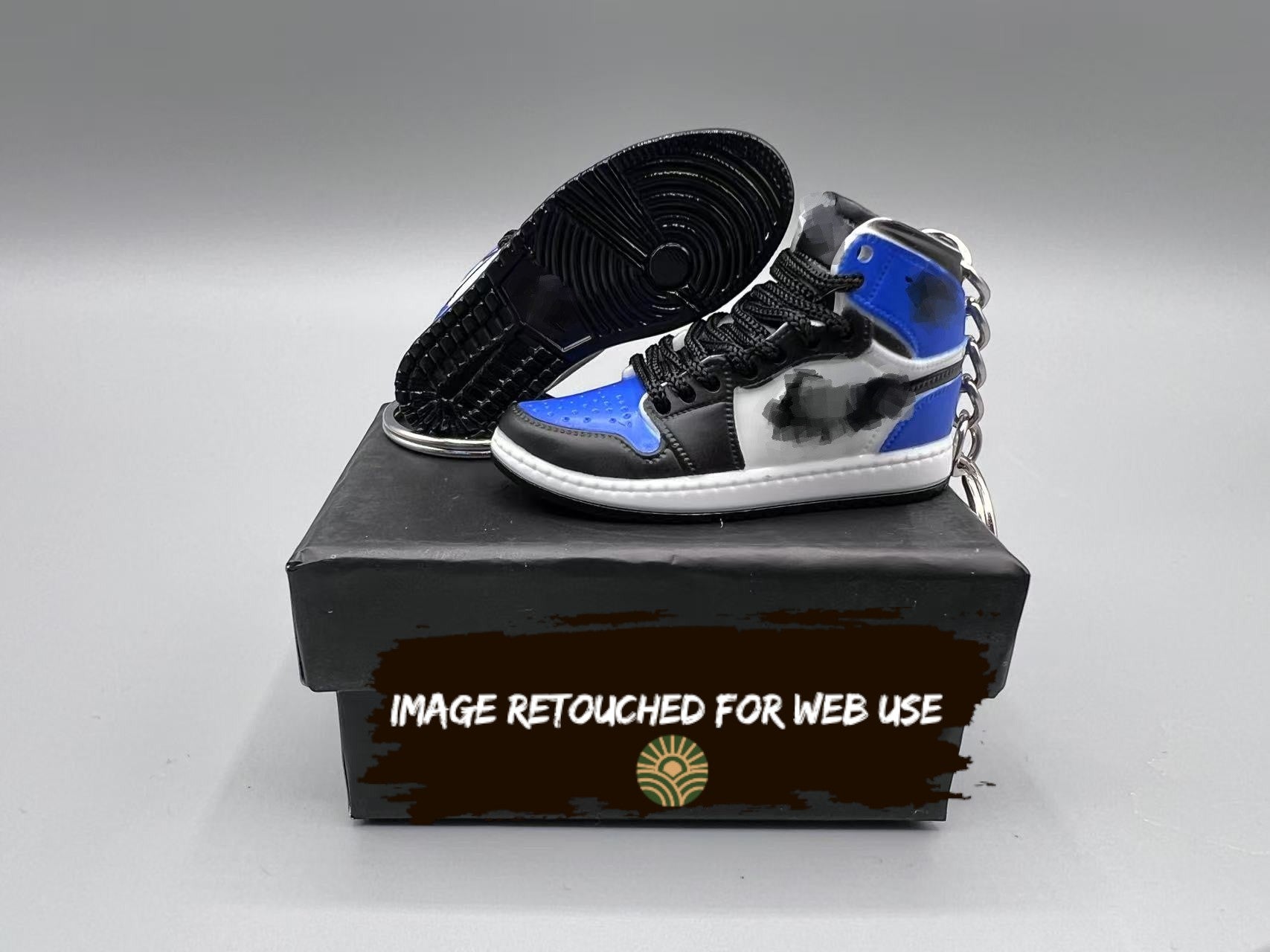 1:6 Scale Mini Sneaker – "Royal Blue Toe"