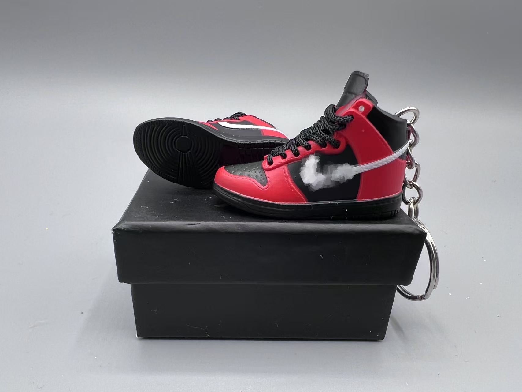 1:6 Scale Mini Sneaker – Doll Wear or Keychain – "Comic Red Street Edition"