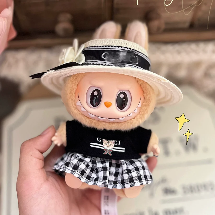 Clothes + Hat Set For Popmart Labubu image 0