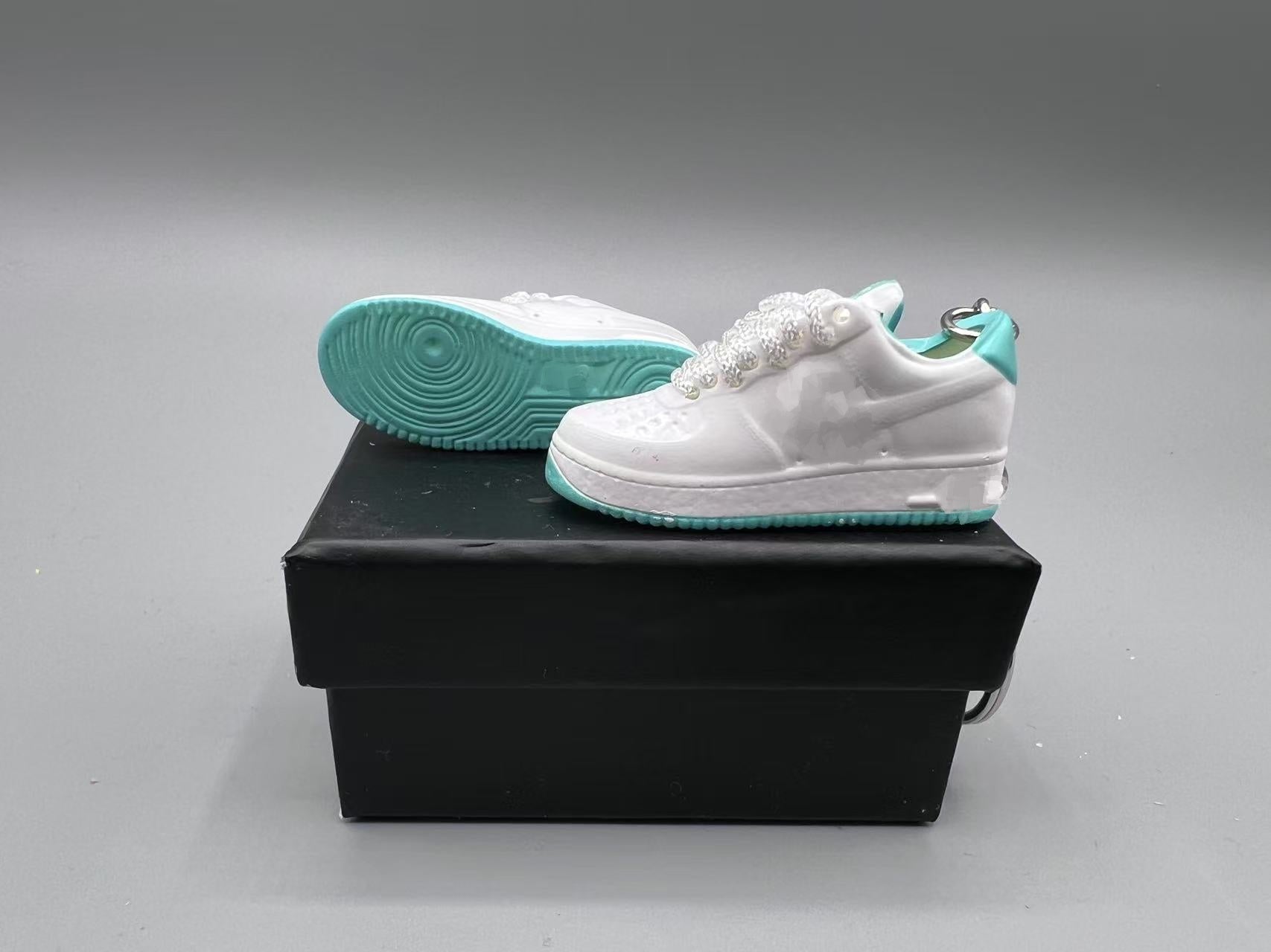1:6 Scale Mini Sneaker – Doll Wear or Keychain - "Washed Teal"