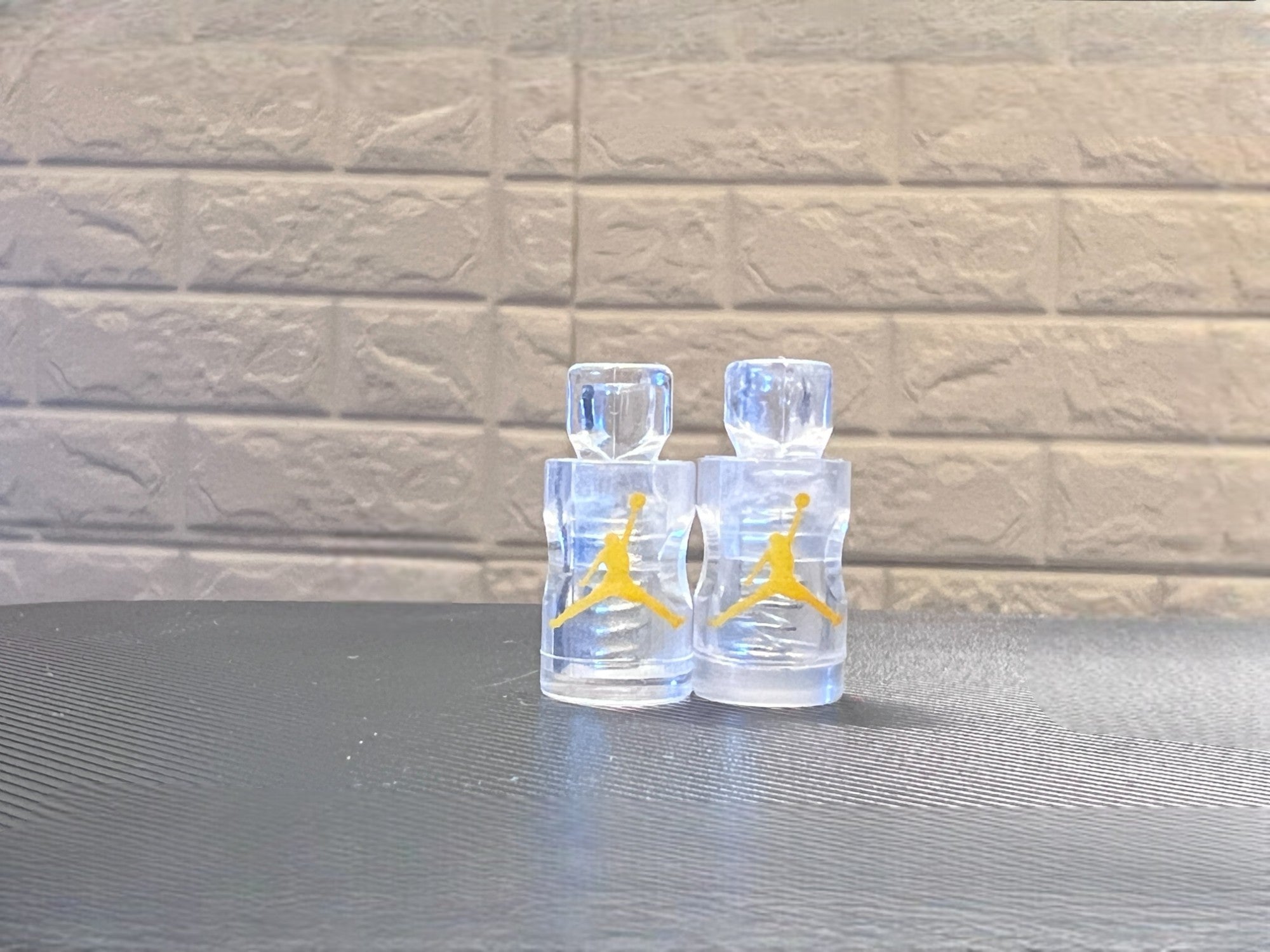 Replacement Jordan Lace Locks (Clear/Yellow)