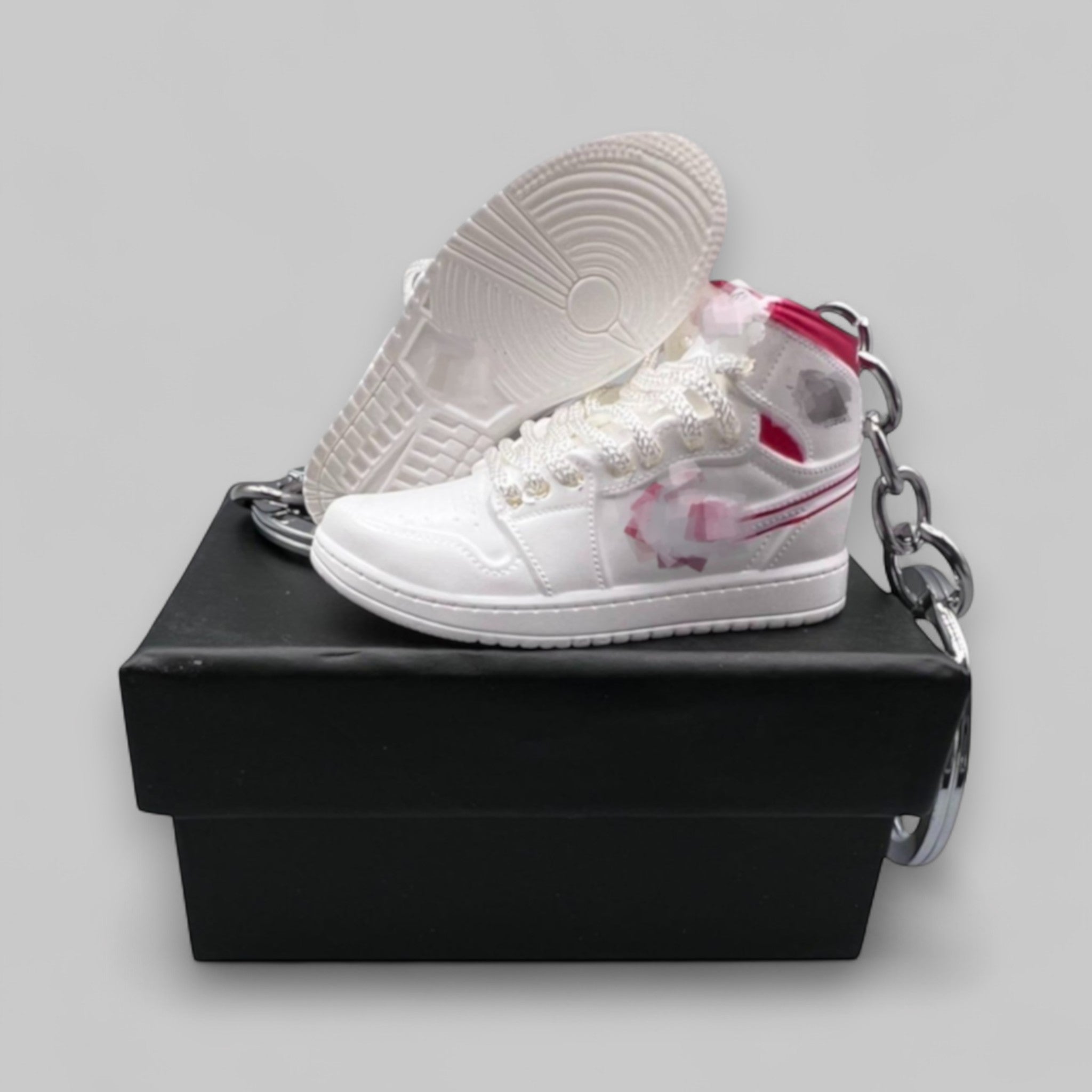 1:6 Scale Mini Sneaker – Doll Wear or Keychain - "Phantom Gym Red"