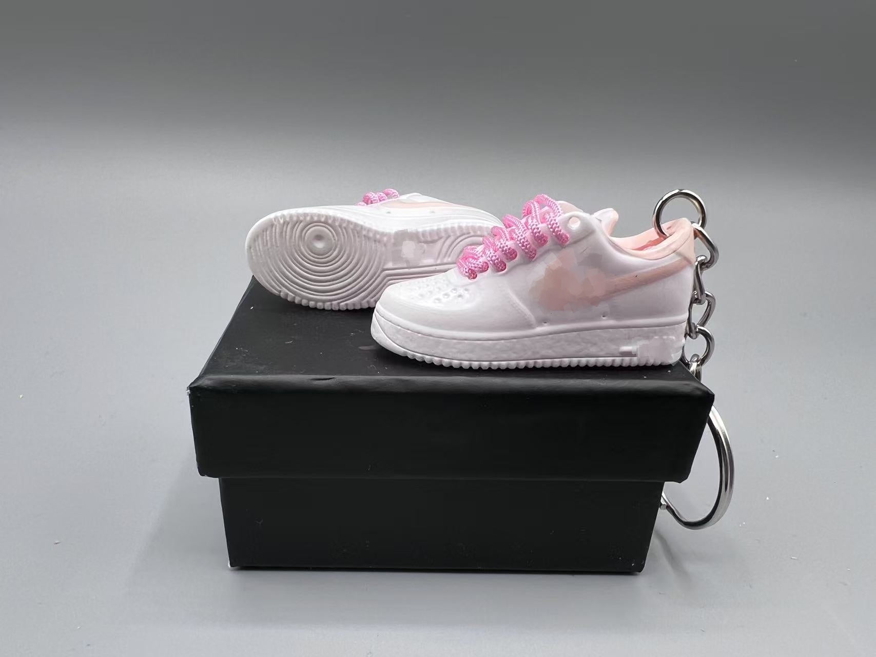 1:6 Scale Mini Sneaker – Doll Wear or Keychain - "Pink Rise"