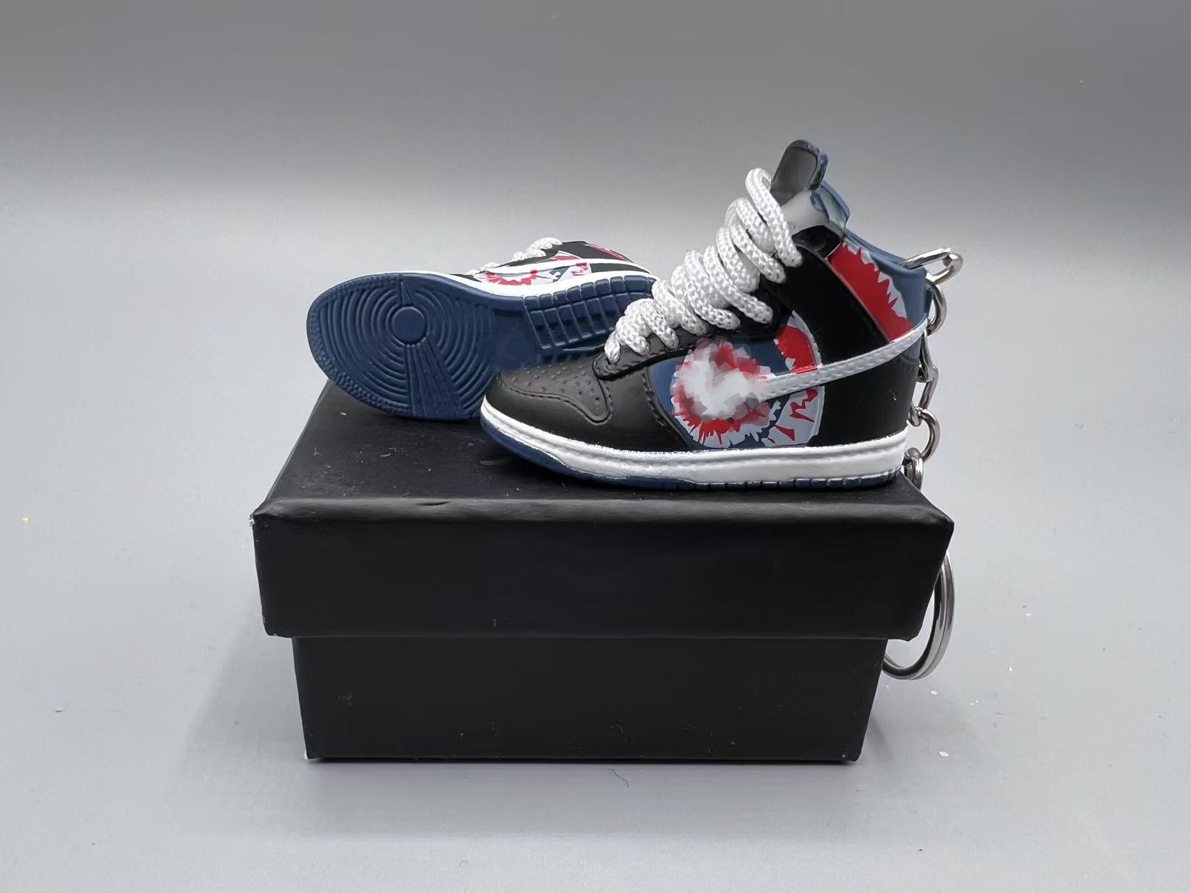 1:6 Scale Mini Sneaker – Doll Wear or Keychain – "Urban Tie-Dye Edition"