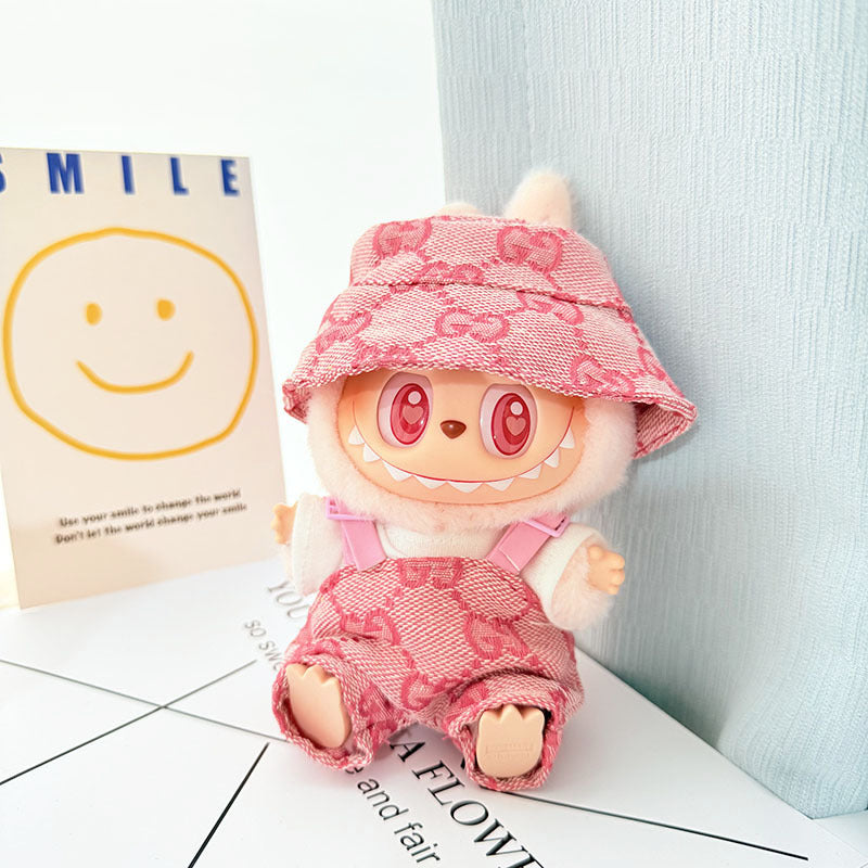 Pink Overall Outfit for Labubu- G. Inspired image 0